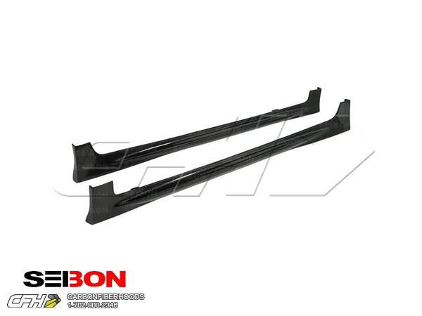 Seibon carbon fiber ss-style carbon fiber side skirts kit auto body chevrolet cr