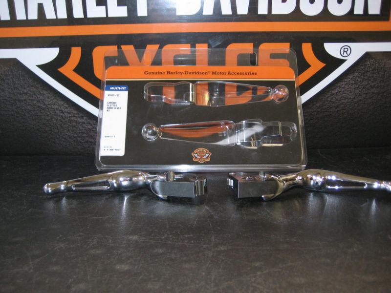 Harley davidson slotted chrome hand levers v rod vrod vrsc 45533-02