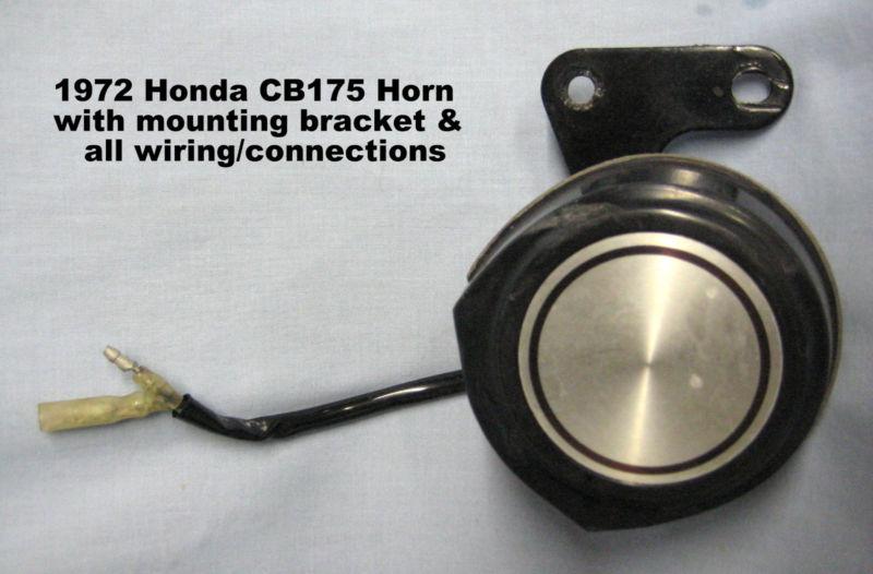 Honda cb175 factory horn oem (off of 1972 bike)