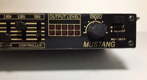 Mustang mu-360b equalizer controller graphic band output level fader untested