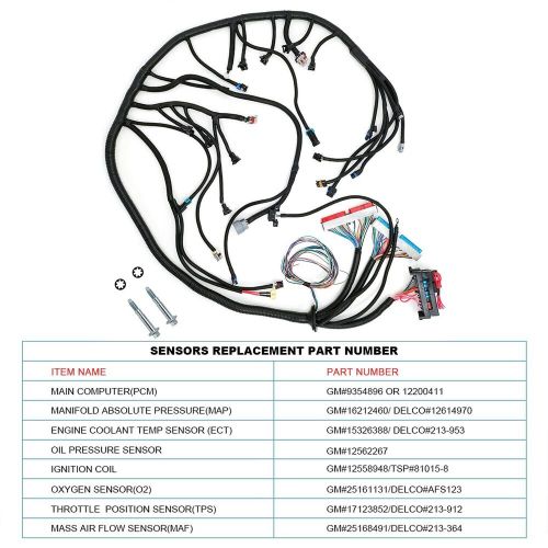 Stand alone harness 4l60e for drive by cable dbc 1997-06 ls1 ls swap 4.8 5.3 6.0