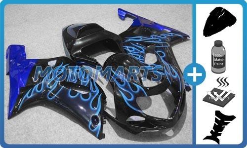 Bundle for suzuki gsxr 600 750 01 02 03 k1 inj body kit fairing & windscreen ab