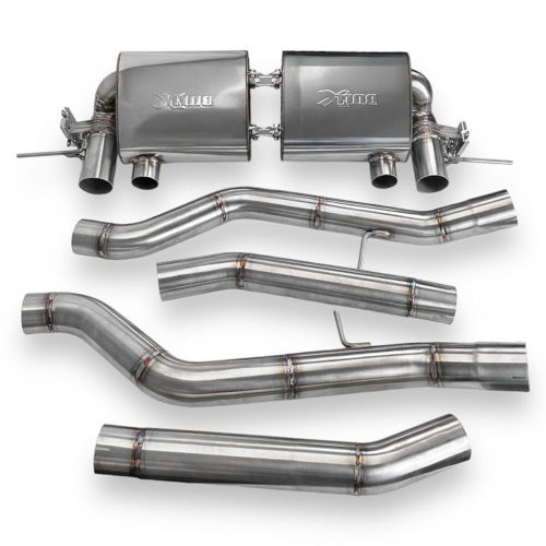 Bmw m2 g87 exhaust system 3&#034; opf back + carbon tips ece by ego-x hg motorsport