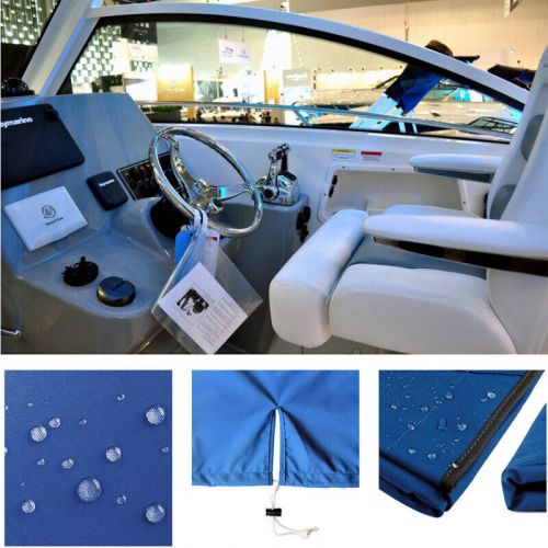 Upgraded boat center console cover large size heavy duty waterproof oxford blue