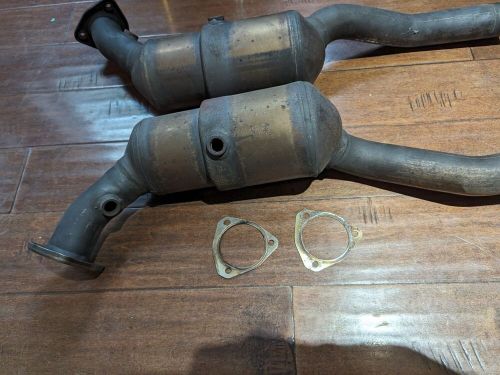 2001-2005 porsche 911 carrera 996 exhaust down pipes 3.6l right + left pair