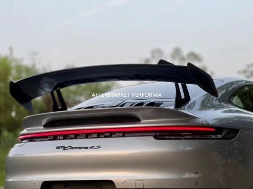 For porsche carrera 911 992 half carbon fiber rear trunk spoiler wing gt3 style