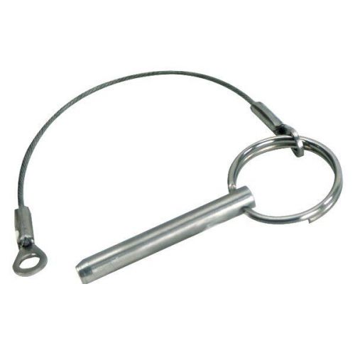 Whitecap s-1020c - 1/4&#034; x 1&#034; quick release pin with lanyard and tab