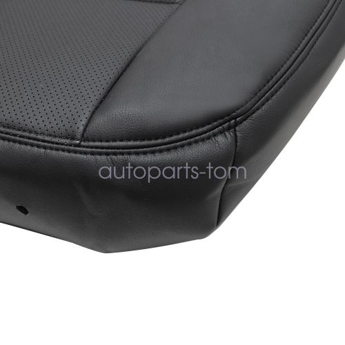 For 2008-2015 mercedes benz glk350 driver lean back perf leather cover black