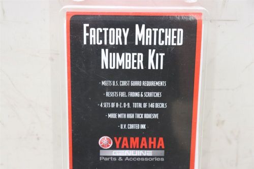 Red yamaha factory matched registration number kit for wave runners boats