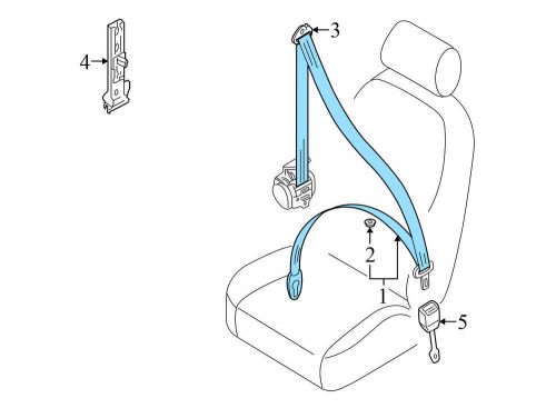 2009-2011 audi s6 - front left seatbelt / seat belt retractor 4f0857705