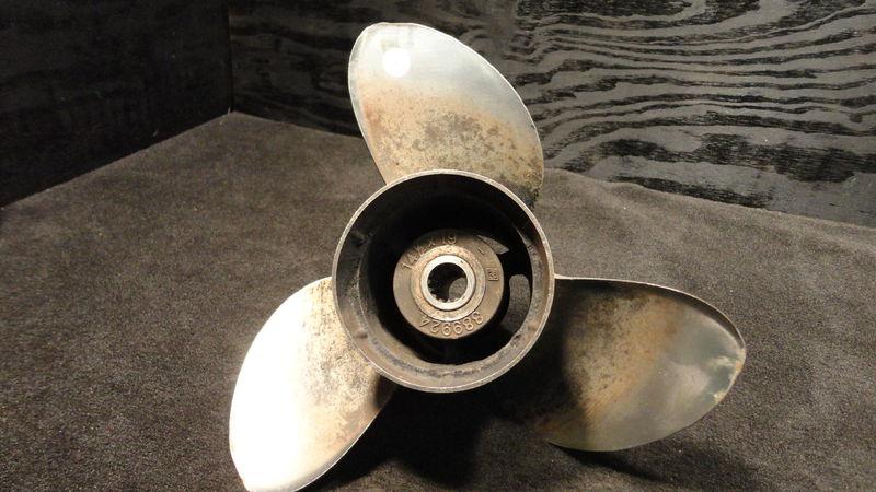 Johnson/evinrude stainless steel propeller 14.5x19 15 spline outboard boat prop 