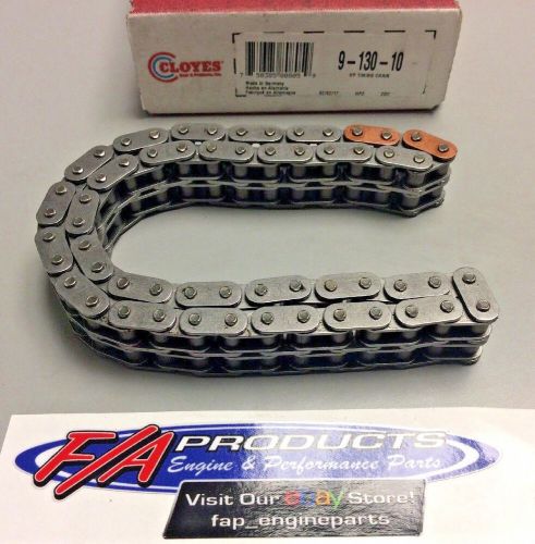 Cloyes 9-130-10 small block ford chevy .250 true roller 10 shorter timing chain