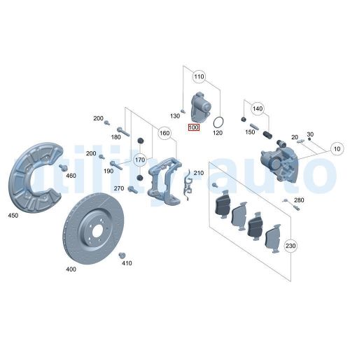 New rear wheel brake right actuator for benz a205 c205 c253 c300 s205 w205 x253