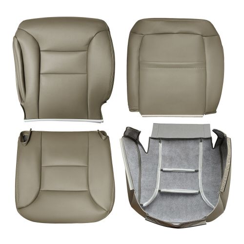 New for 95-99 chevy tahoe front bottom top replacement leather seat cover tan