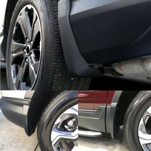 Front&amp;rear black universal splash guards mud flaps for honda crv 2017-2021 2set