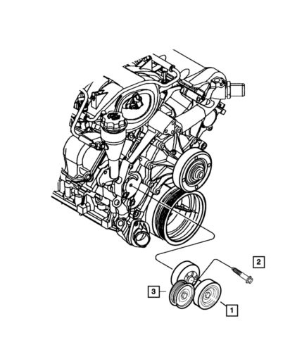 Genuine mopar alternator pulley 5170529aa