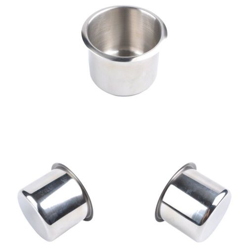 Stainless steel cup drink holders for marine boat yacht truck rv car camper 1pc