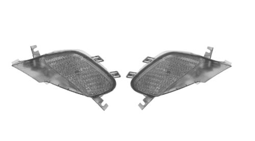 Set of 2 side marker lights (clear european version) l+r for porsche cayenne