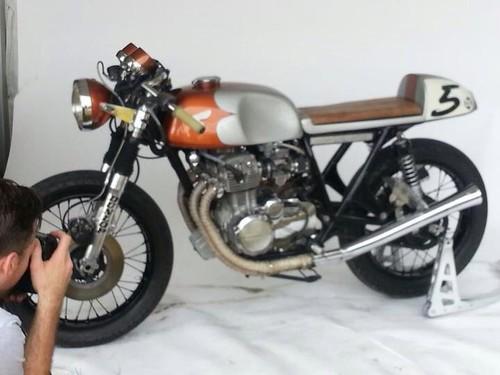 Honda 73 cb350 four cafe racer