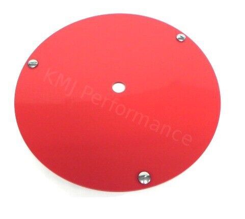 Bassett 3plgr 15&#034; beadlock race wheel cover (mud plug) red plastic imca usra ump