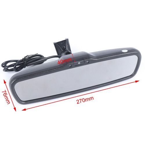 4.3&#034; car rear monitor reverse view mirror electronic backup night vision camera