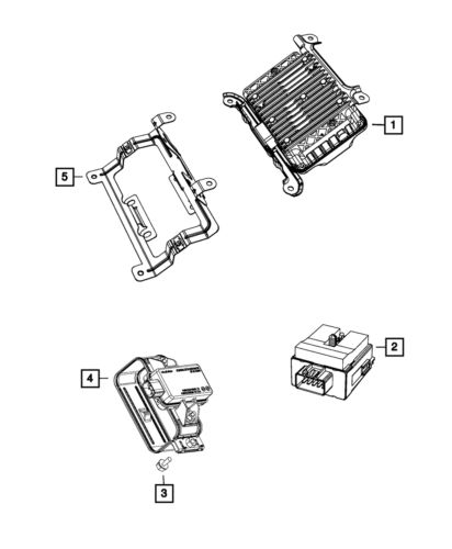 Genuine mopar power inverter - module 68080323ab 68080323ab