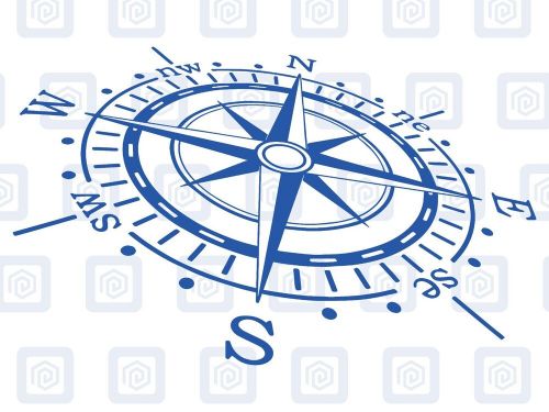 Large compass vinyl decal for campervan van caravan sticker graphic camping