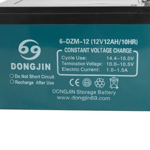 2pcs 12v battery rechargeable sealed lead acid agm deep-cycle 12ah10hr 6dzm12