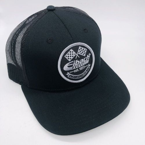 Eibach suspension circle patch racing hat cap black