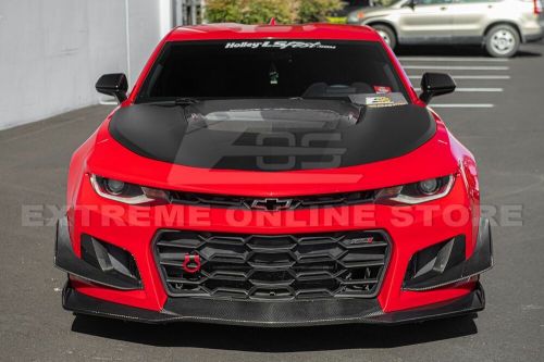 For 16-up camaro zl1 | 1le carbon fiber replacement front bumper lip splitter