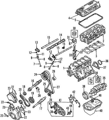 Genuine mitsubishi bearings 1115a106