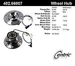 Centric parts 402.66007e front hub assembly