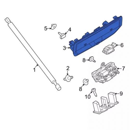 Genuine ford handle outside m1pz-5843401-aa