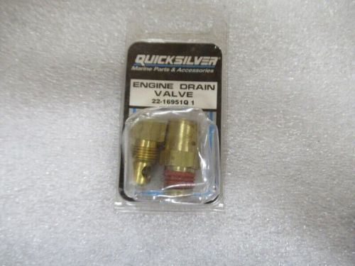 Q12c mercury quicksilver 22-16951q 1 drain plug oem new factory boat parts