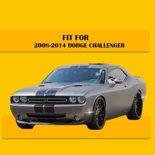 For 2008-2014 dodge bumper challenger side marker lamps lights, smoked lens 4pcs