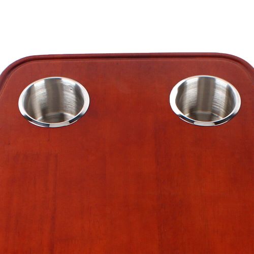 Boat Table Removable Rectangular Marine/RV Table w/ 4 Cup Holders elm Table Top, US $194.10, image 5