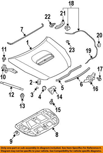 Subaru oem 57310aj001 hood-latch