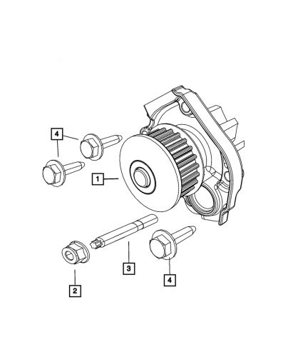 Genuine mopar water pump 4892713ab