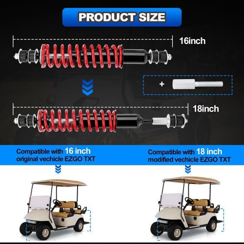 Golf cart heavy duty coil front /rear shock absorber for ezgo txt 94-up 70928g01