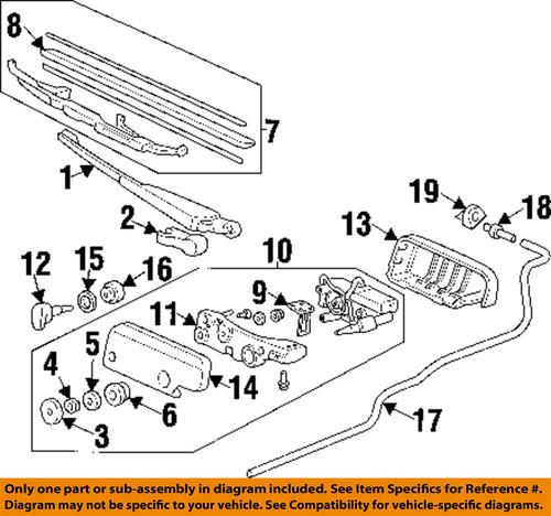 Honda oem 90105sr3000 lift gate-support cylinder seal