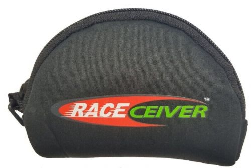 Raceceiver element rechargeable with rubber holster and helmet speaker