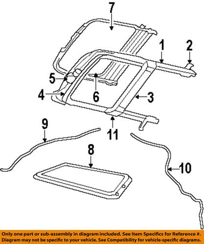 Jeep oem 5160134ac sunroof-drain hose