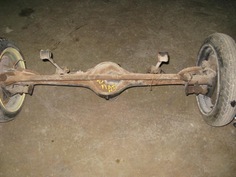 69-75 76 77 78 fiat 124 convertible rear axle assembly differential carrier hubs