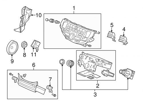 Genuine honda cd player 39110-tp6-a01zb