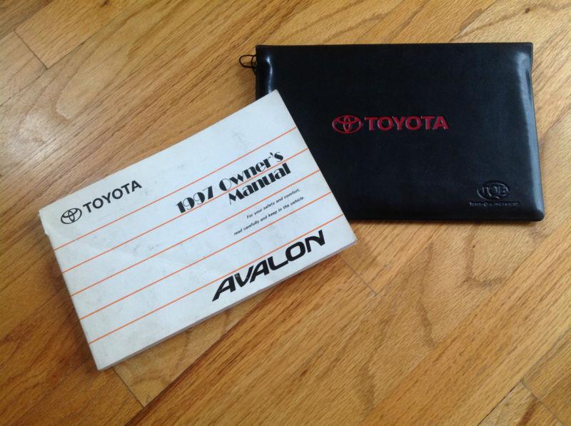 1997 toyota avalon owner's manual + extras