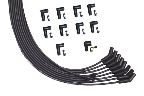 Moroso 51009 ultra series black universal v8 spark plug wires  135 degree plug