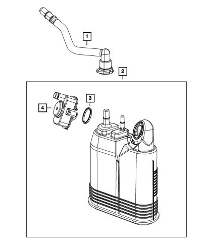 Genuine mopar evaporative system integrity module detector 68505622aa