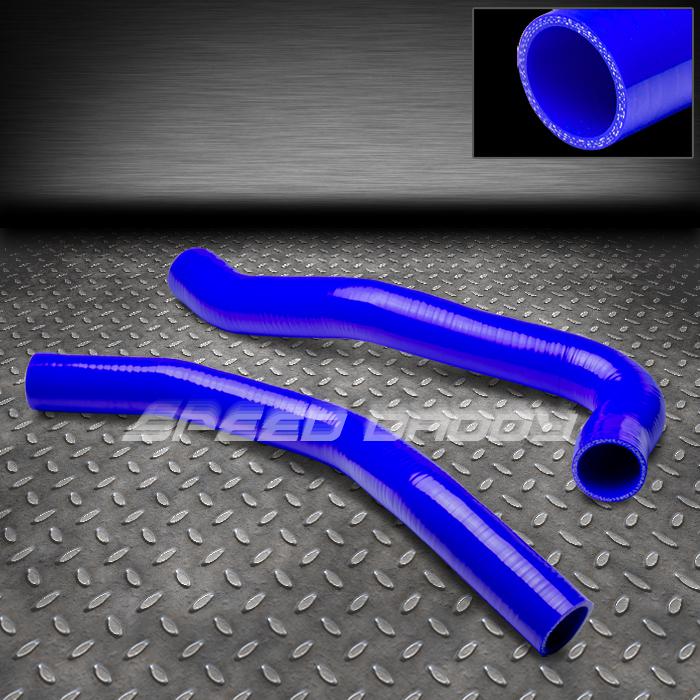 3-ply high temp silicone radiator hose 69-72 chevy sbc corvette 350 5.7l v8 blue