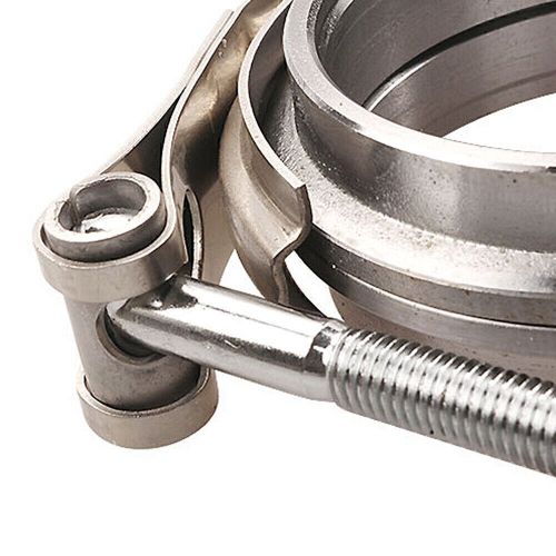 2.5&#034; cnc self aligning v-band vband clamp flange kit male/female stainless steel