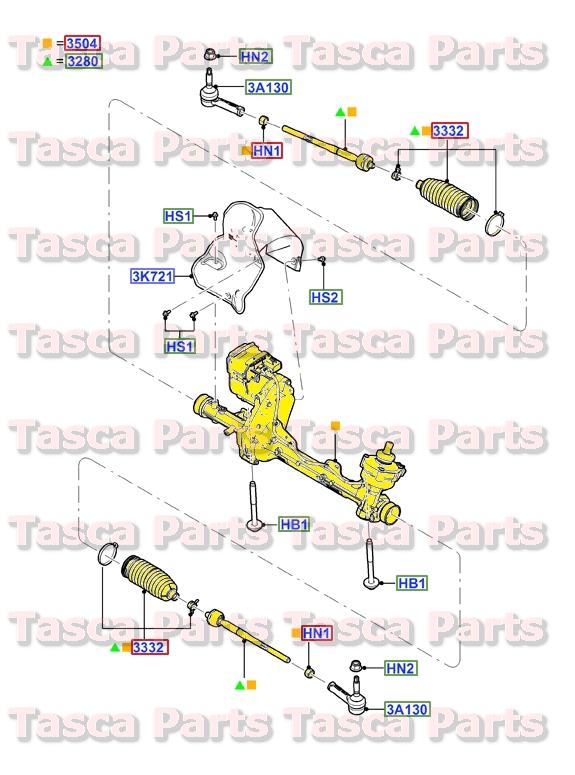 Brand new oem steering gear 2014 mks flex mkt taurus # dg1z - 3504 - fe